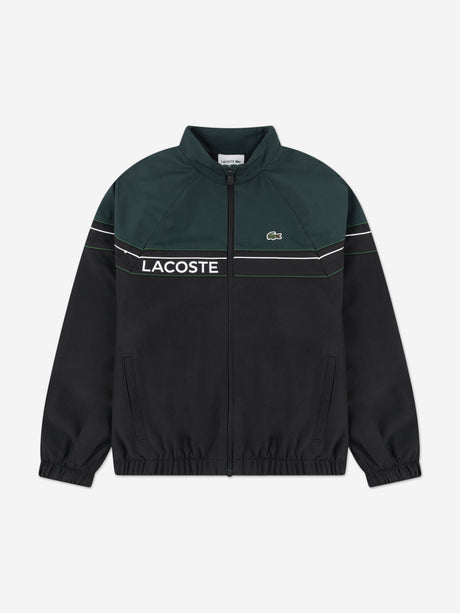 Lacoste Boys Colourblock Tracksuit in Black