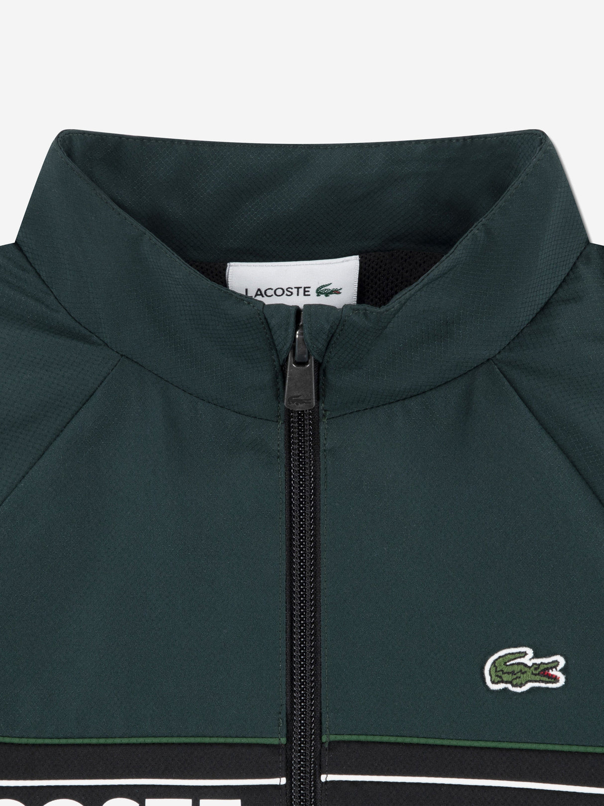 Lacoste Boys Colourblock Tracksuit in Black