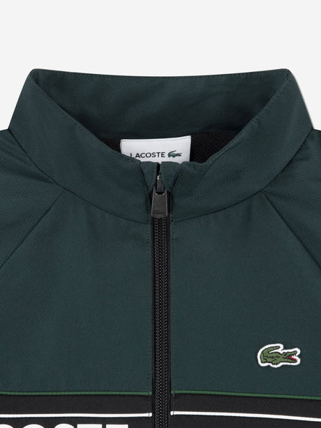 Lacoste Boys Colourblock Tracksuit in Black