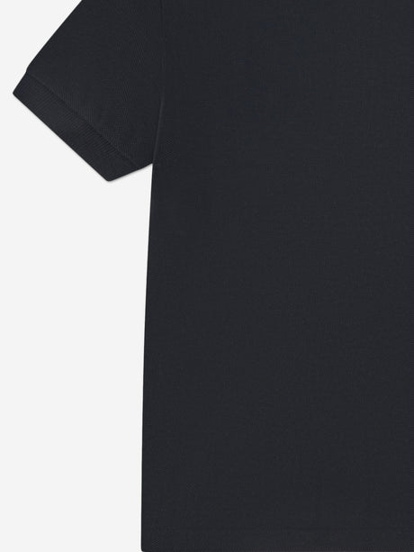 Lacoste Boys Petit Pique Polo Shirt in Black
