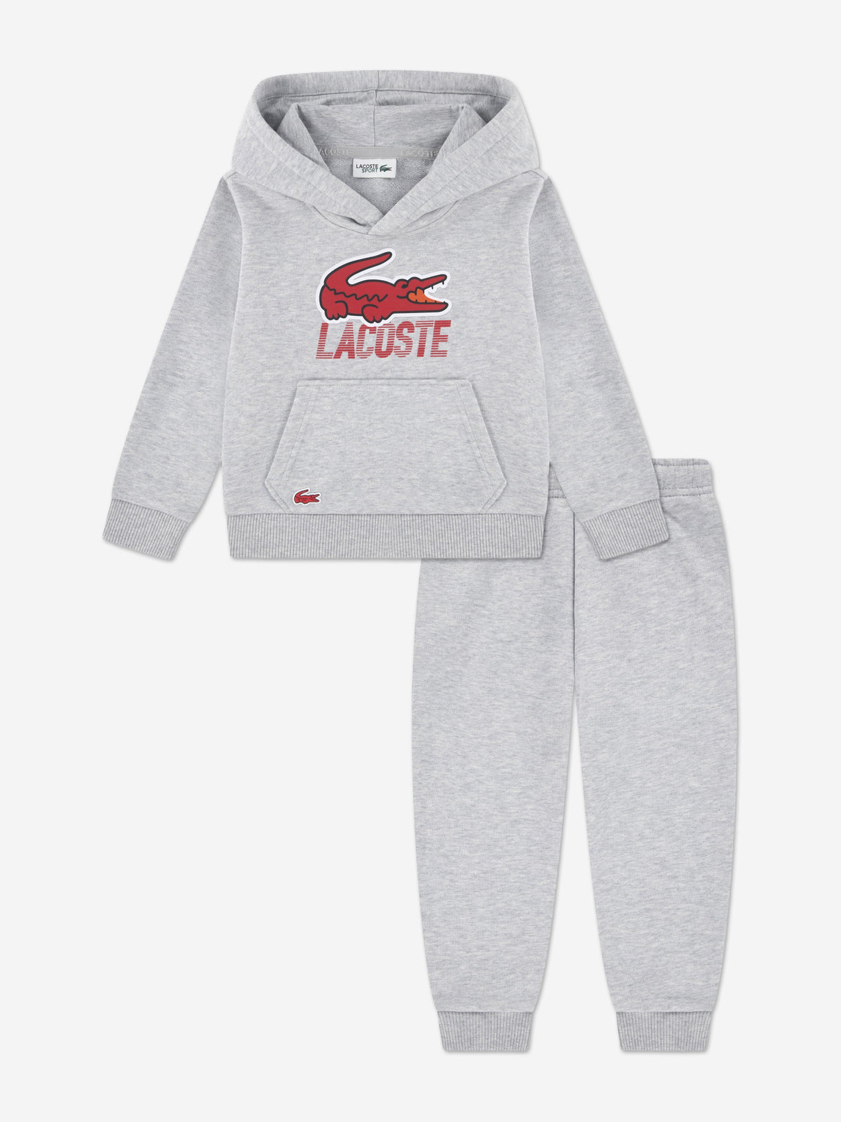 Lacoste Boys Logo Tracksuit in Grey