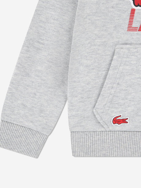 Lacoste Boys Logo Tracksuit in Grey