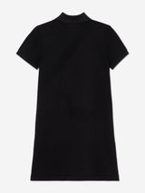 Lacoste Girls Logo Pocket Polo Dress in Black
