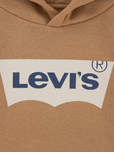 Levi's Boys Batwing Screen Print Hoodie in Brown