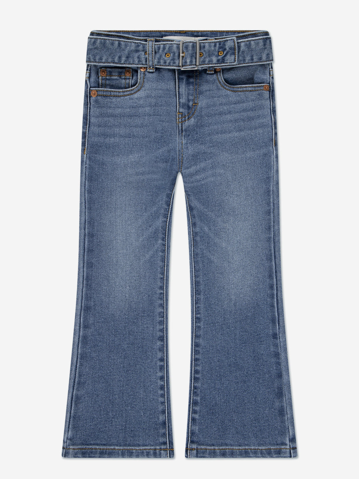 Levi's Girls Regular Rise Flared Jeans with Belt in Blue