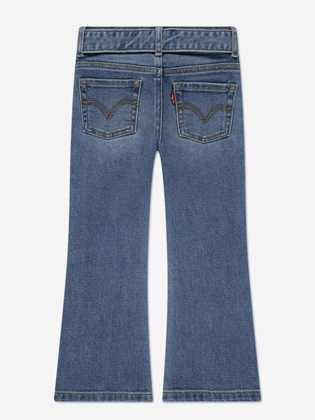 Levi's Girls Regular Rise Flared Jeans with Belt in Blue