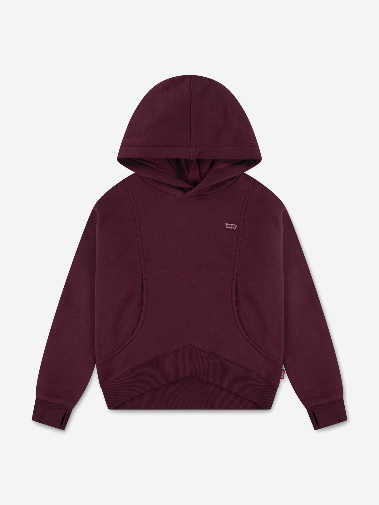 Levi's Girls Batwing Patch Hoodie in Red
