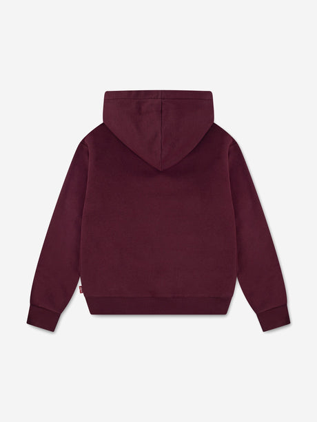 Levi's Girls Batwing Patch Hoodie in Red