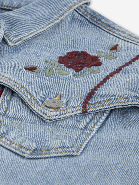 Levi's Girls Oversized Western Trucker Jacket in Blue