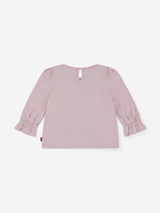 Levi's Baby Girls Long Sleeve Knot Front Top in Pink