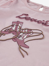 Levi's Baby Girls Long Sleeve Knot Front Top in Pink