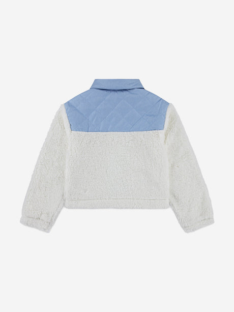 Levi's Girls Sherpa Trucker Jacket in White