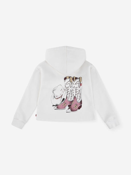Levi's Girls Meet and Greet Western Hoodie in Ivory