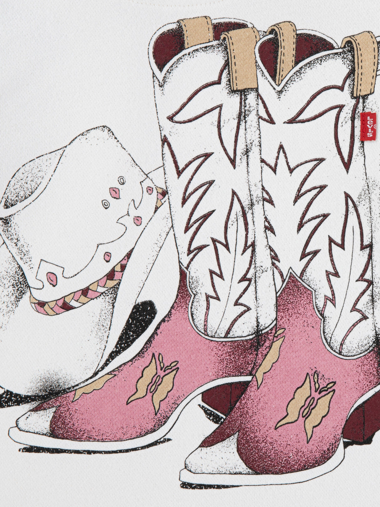 Levi's Girls Meet and Greet Western Hoodie in Ivory