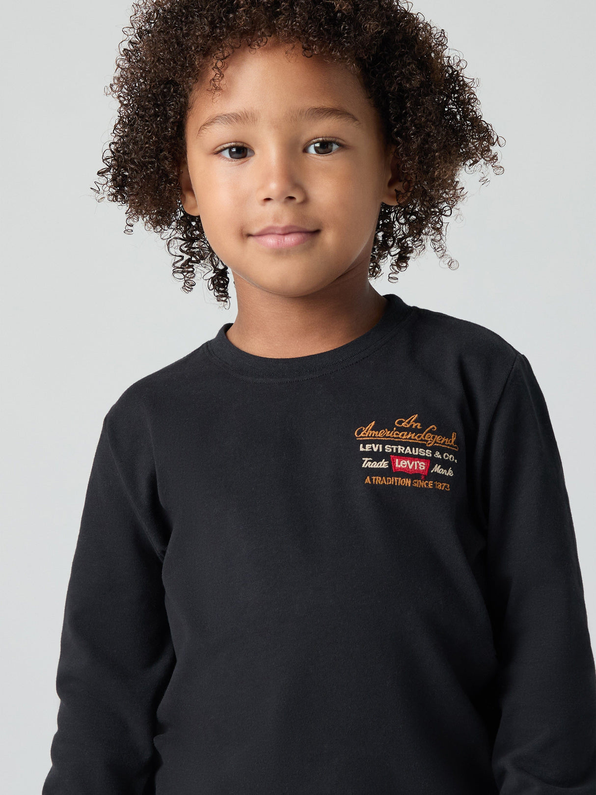 Levi's Boys Legendary Long Sleeve T-Shirt in Black