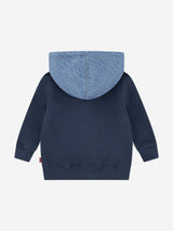 Levi's Baby Boys Knit Denim Zip Up Top in Navy