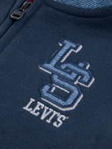Levi's Baby Boys Knit Denim Zip Up Top in Navy