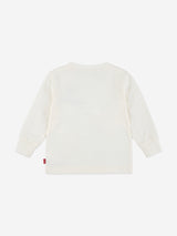 Levi's Baby Boys Long Sleeve Logo T-Shirt in Ivory