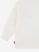 Levi's Baby Boys Long Sleeve Logo T-Shirt in Ivory