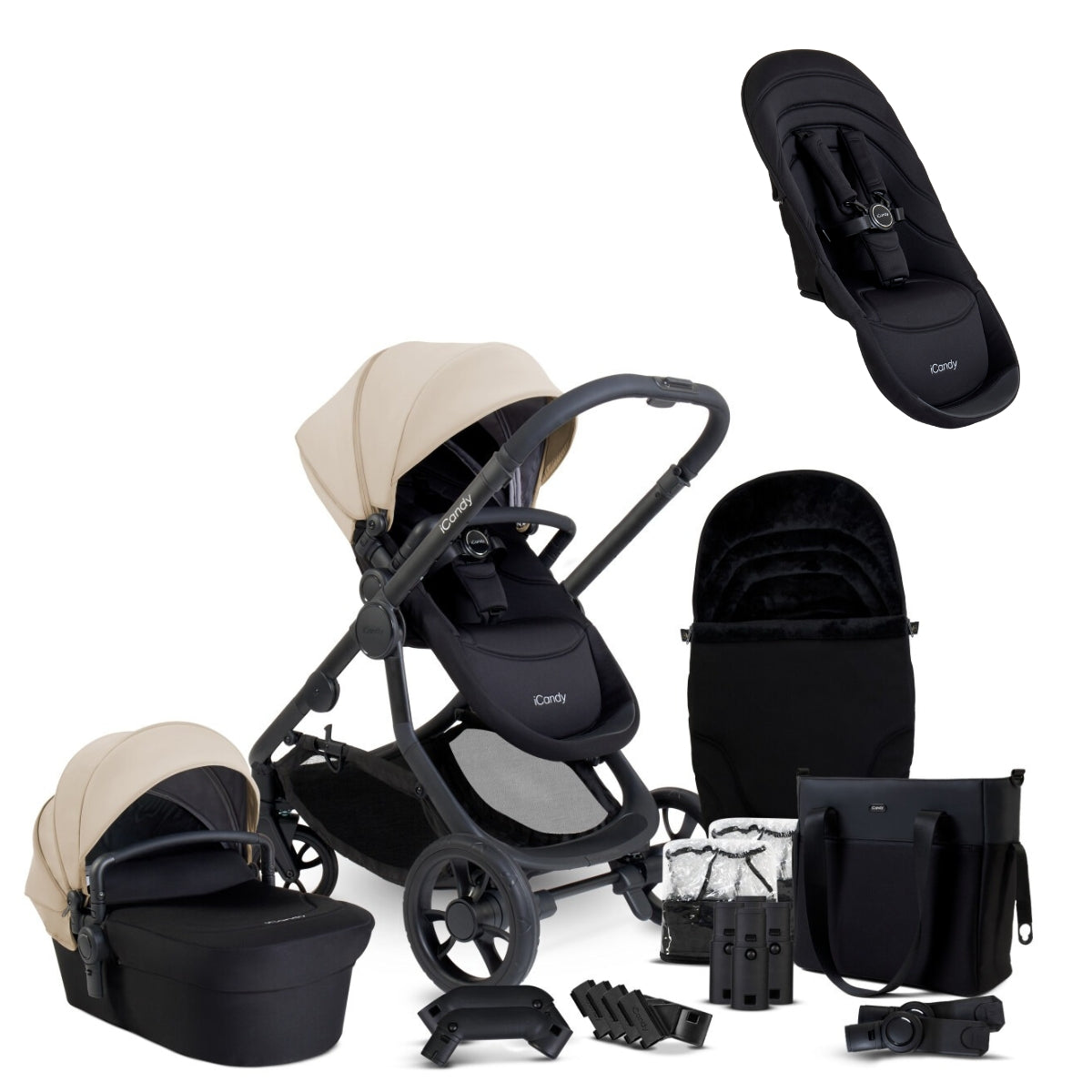 iCandy Orange 4 Double Pushchair Bundle