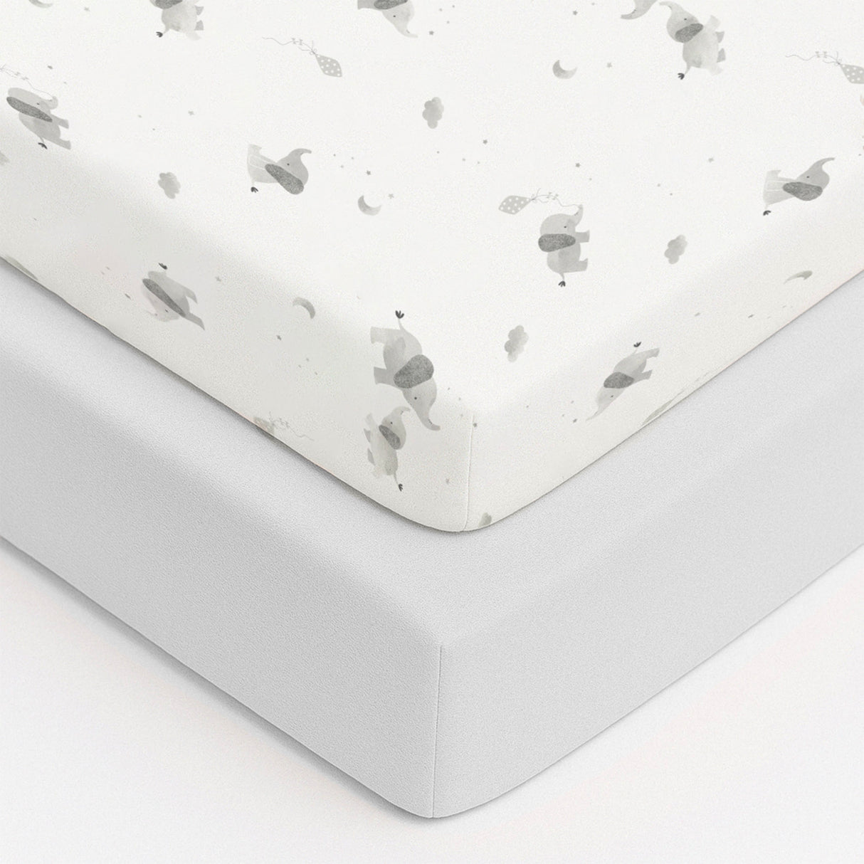 Baby Elegance 2 Pack Jersey Cot Bed Sheets, 140 x 70cm