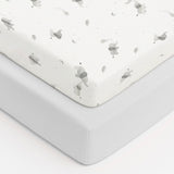 Baby Elegance 2 Pack Jersey Cot Bed Sheets, 140 x 70cm