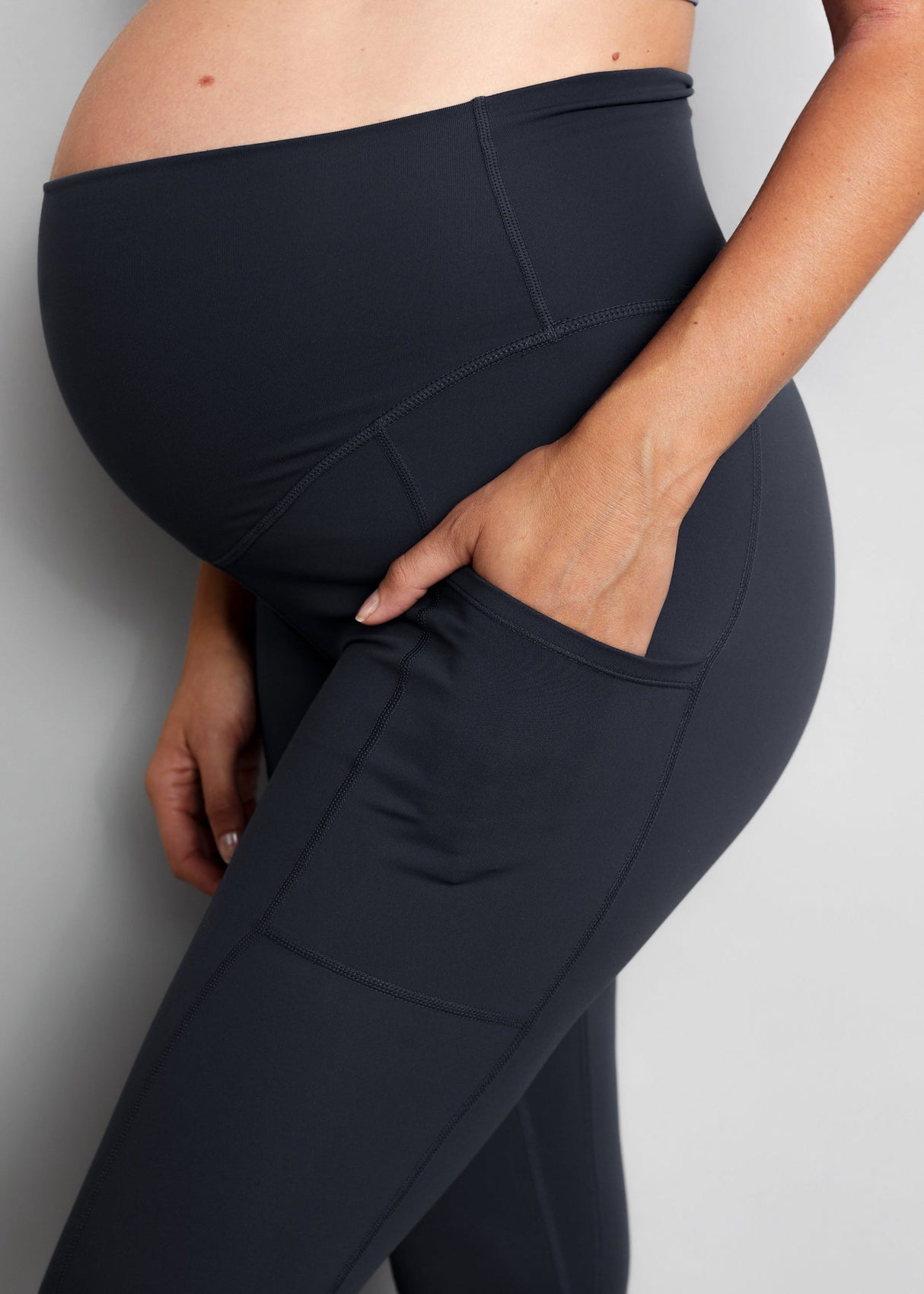 Luxe Maternity & Postnatal Leggings - Full Length - Soft Black
