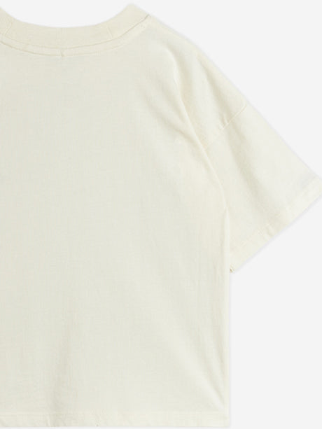 Mini Rodini Kids E.T. Embroidered T-Shirt in Ivory