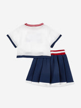 Monnalisa Girls Hello Kitty Skirt Set in Navy