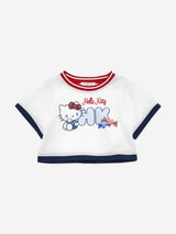 Monnalisa Girls Hello Kitty Skirt Set in Navy