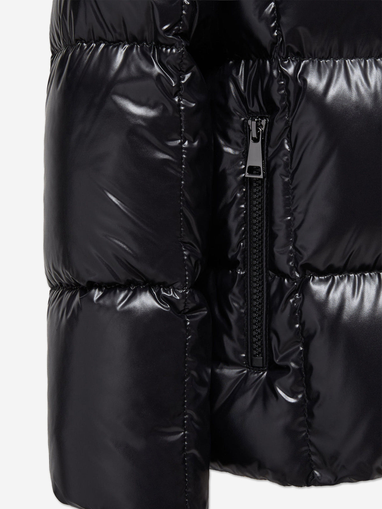 Moncler Enfant Girls Parana Down Padded Jacket in Black