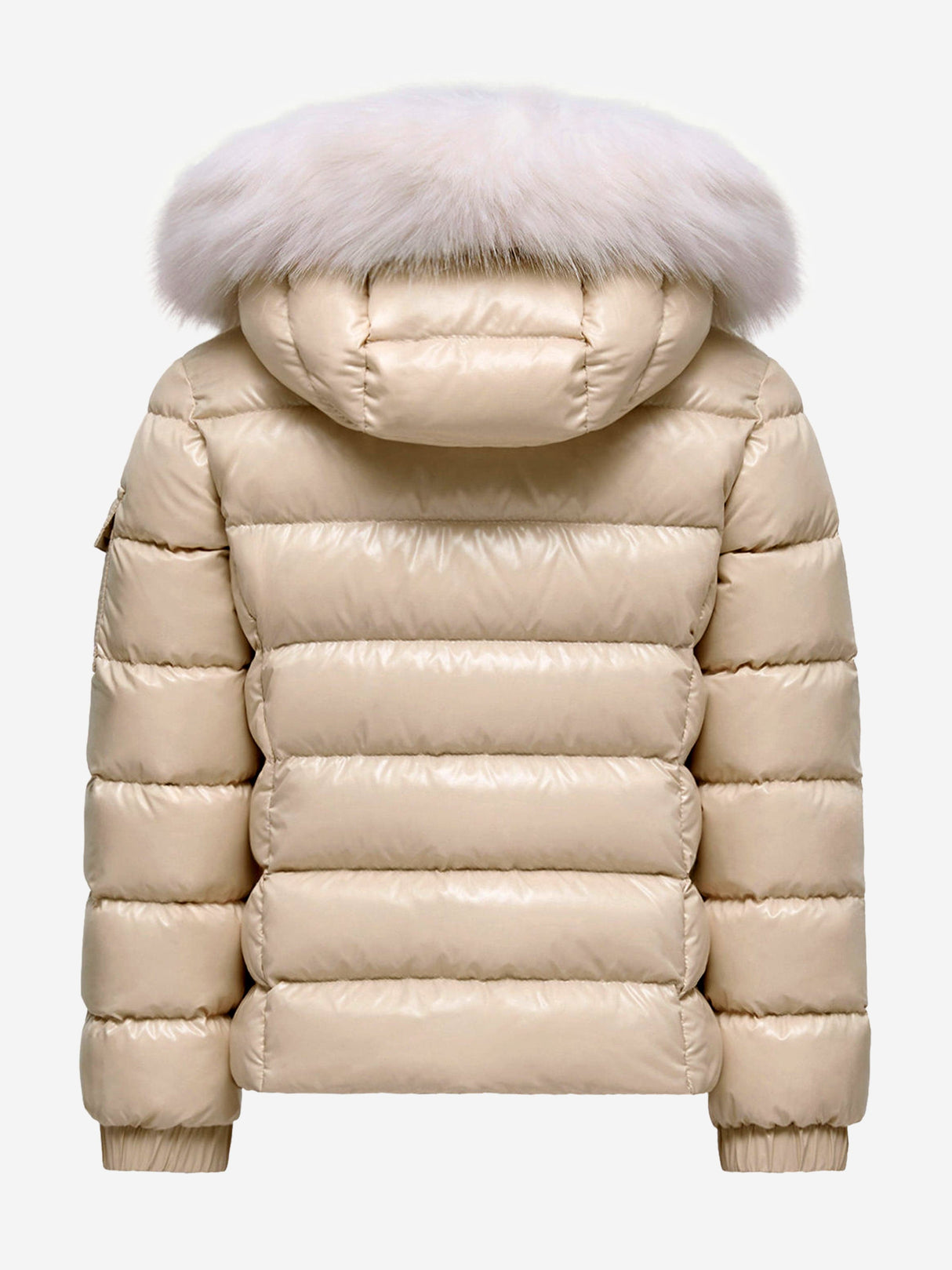 Moncler Enfant Girls Badyf Down Padded Jacket in Beige