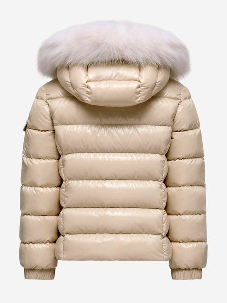 Moncler Enfant Girls Badyf Down Padded Jacket in Beige