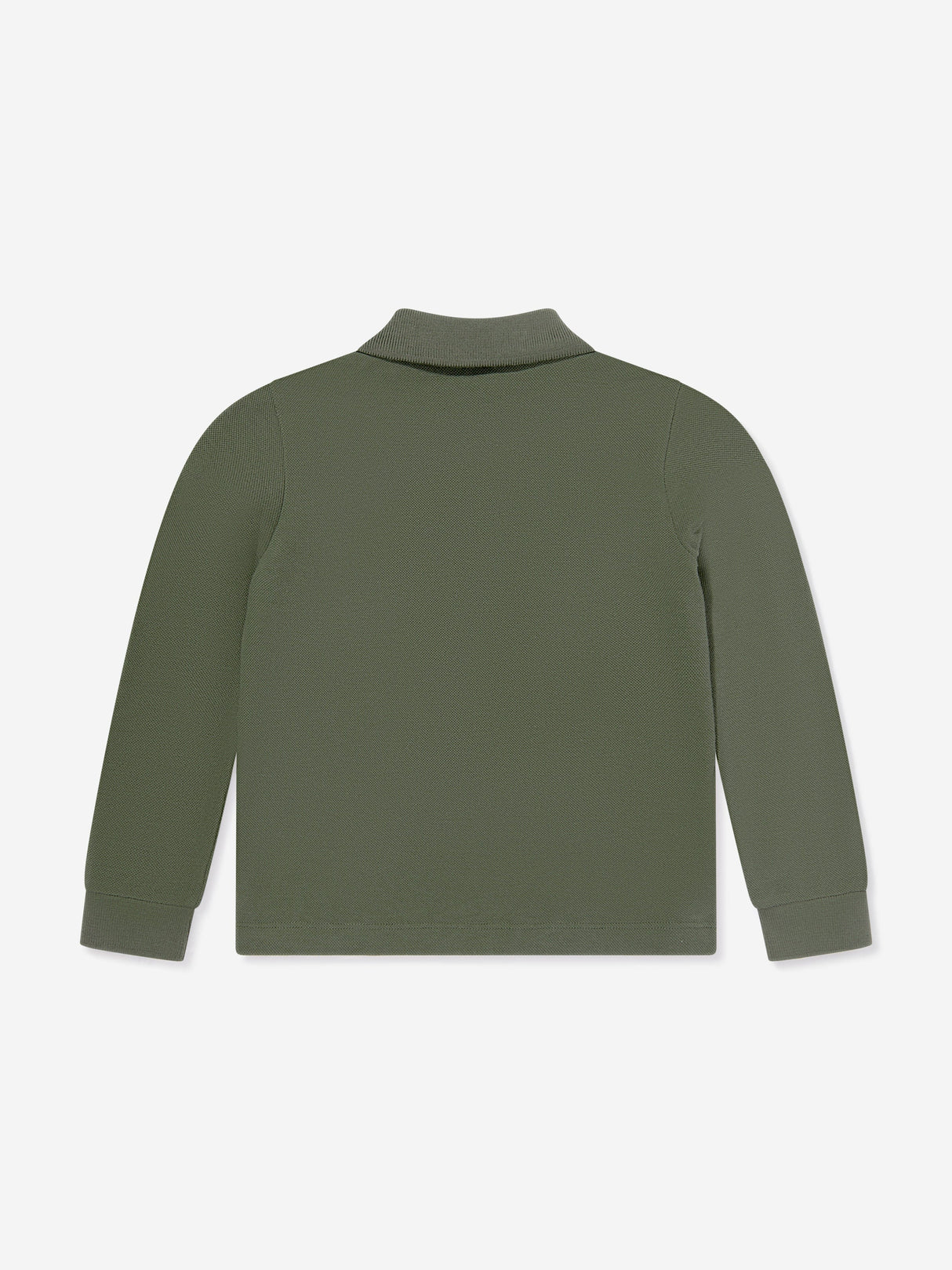 Moncler Enfant Boys Long Sleeve Polo Shirt in Green