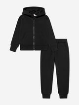 Moncler Enfant Boys Branded Tracksuit in Black