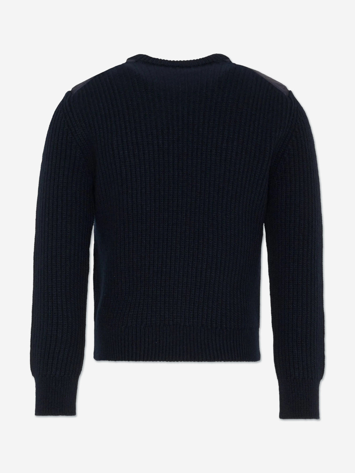 Moncler Enfant Boys Wool Logo Pocket Jumper in Navy