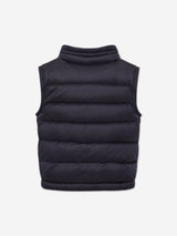 Moncler Enfant Baby Boys Down Padded New Amaury Gilet in Navy
