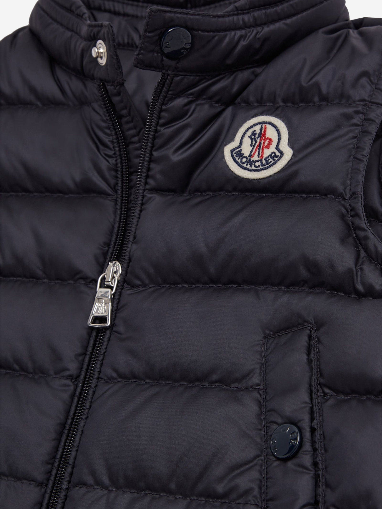 Moncler Enfant Baby Boys Down Padded New Amaury Gilet in Navy