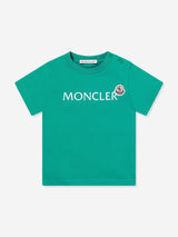 Moncler Enfant Baby Boys Logo T-Shirt in Green