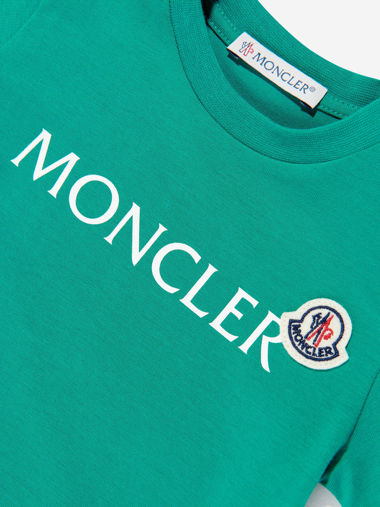 Moncler Enfant Baby Boys Logo T-Shirt in Green