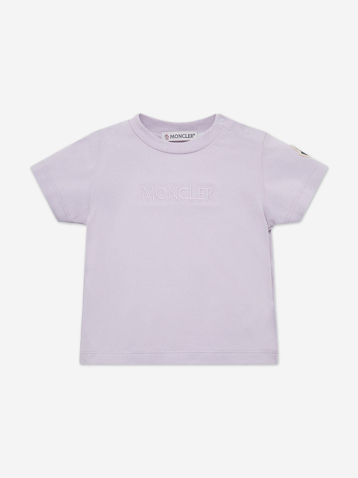 Moncler Enfant Baby Girls Logo T-Shirt in Purple