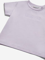 Moncler Enfant Baby Girls Logo T-Shirt in Purple
