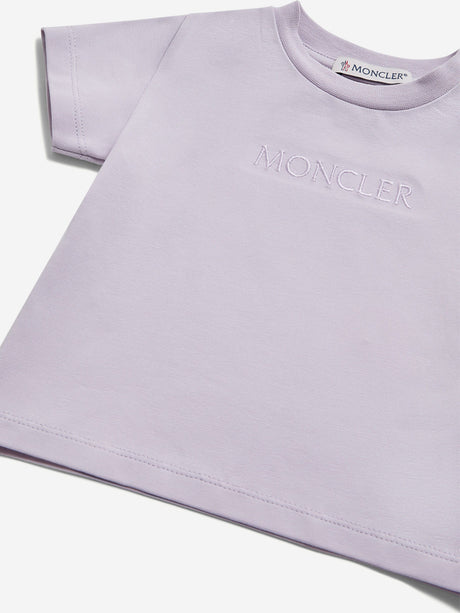 Moncler Enfant Baby Girls Logo T-Shirt in Purple
