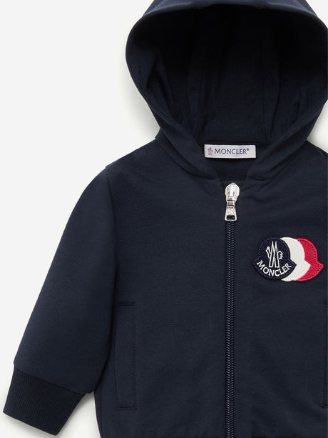 Moncler Enfant Baby Boys Zip Up Hoodie in Navy