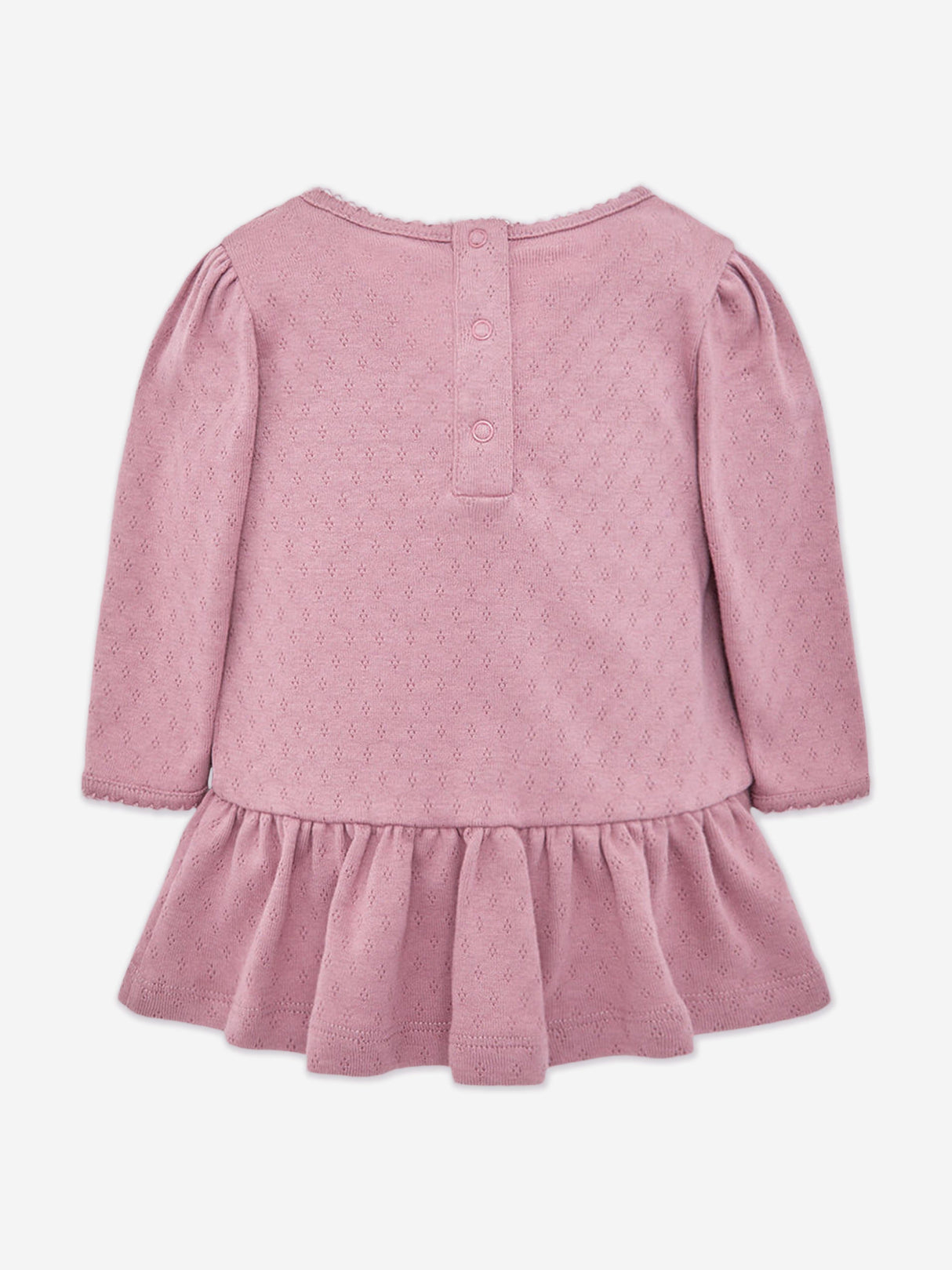 Moncler Enfant Baby Girls Cotton Logo Dress in Pink