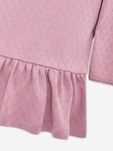 Moncler Enfant Baby Girls Cotton Logo Dress in Pink