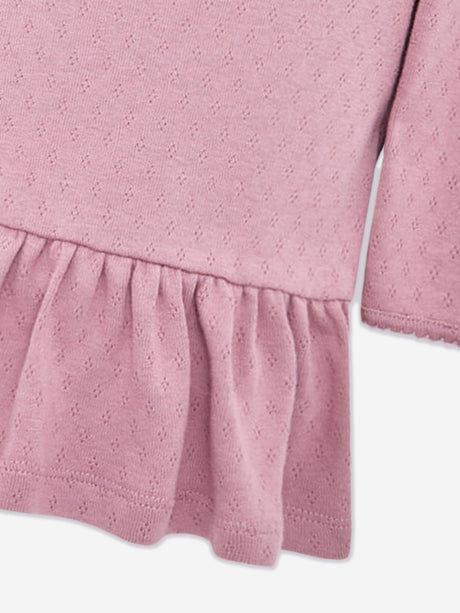 Moncler Enfant Baby Girls Cotton Logo Dress in Pink