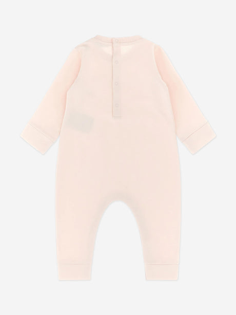 Moncler Enfant Baby Girls Logo Romper in Pink