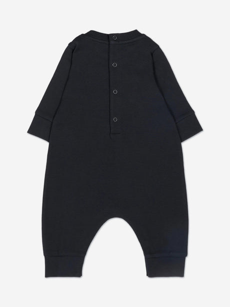 Moncler Enfant Baby Logo Romper in Navy