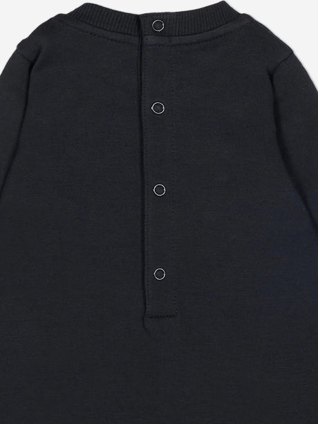 Moncler Enfant Baby Logo Romper in Navy